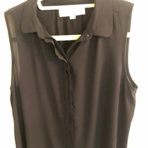 Black Button Up Blouse